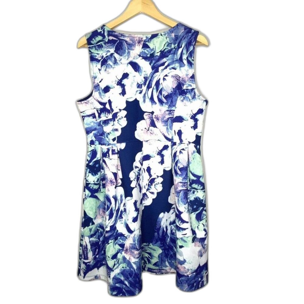 Apt 9 Dress Women Size XL Sleeveless A-line Floral Cottagecore # - Picture 5 of 5